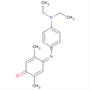 2,5-Cyclohexadien-1-one,4-[[4-(diethylamino)phenyl]imino]-2,5-dimethyl- molecular structure