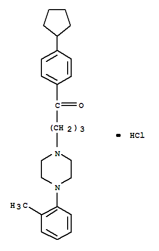 1-(4-cyclopentylphenyl)-4-[4-(2-methylphenyl)piperazin-1-yl]butan-1-one hydrochloride
