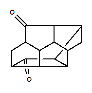 octahydro-1,5,6-(ethane[1,1,2]triyl)dicyclopenta[cd,gh]pentalene-2,4(1H,2aH)-dione molecular structure