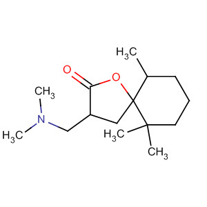 1-Oxaspiro[4.5]decan-2-one,3-[(dimethylamino)methyl]-6,6,10-trimethyl- molecular structure