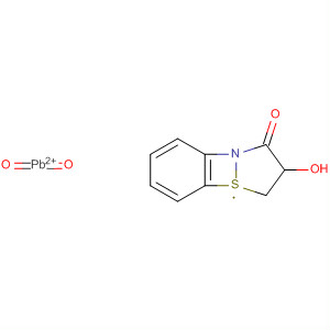 1,2-Benzisothiazol-3(2H)-one, 1,1-dioxide, lead(2+) salt, monohydrate molecular structure