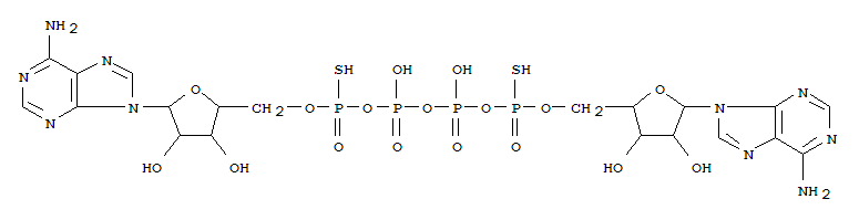 P(1),P(4)-bis(5-adenosyl)-1,4-dithiotetraphosphate