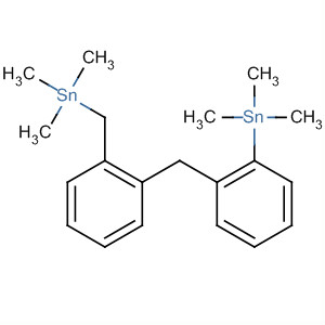 Stannane, trimethyl[2-[[2-[(trimethylstannyl)methyl]phenyl]methyl]phenyl]- molecular structure