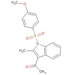 1H-Indole, 3-acetyl-1-[(4-methoxyphenyl)sulfonyl]-2-methyl- molecular structure