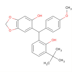 1,3-Benzodioxol-5-ol,6-[[3-(1,1-dimethylethyl)-2-hydroxyphenyl](4-methoxyphenyl)methyl]-