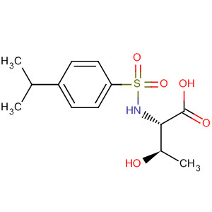 L-Threonine, N-[[4-(1-methylethyl)phenyl]sulfonyl]- molecular structure