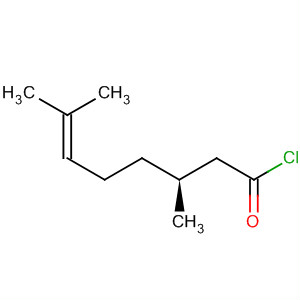 6-Octenoyl chloride, 3,7-dimethyl-, (S)- molecular structure