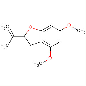 Benzofuran, 2,3-dihydro-4,6-dimethoxy-2-(1-methylethenyl)- molecular structure