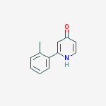 4-HYDROXY-2-(2-METHYLPHENYL)PYRIDINE molecular structure