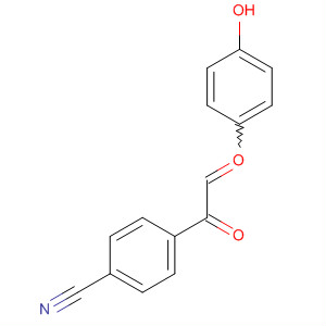 Benzonitrile, 4-[(4-hydroxyphenyl)oxoacetyl]- molecular structure