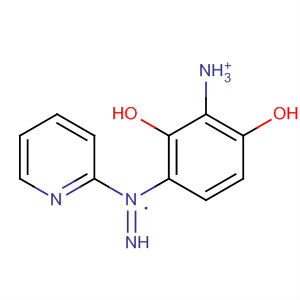 1,3-Benzenediol, 4-(2-pyridinylazo)-, ammonium salt molecular structure