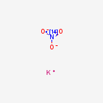 Potassium nitrate-14N molecular structure