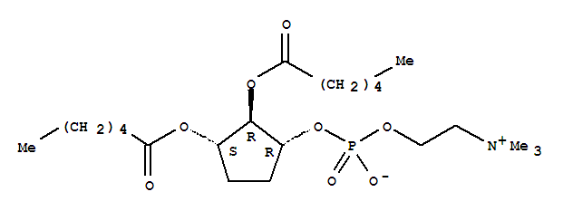 1-O-(phosphocholine)-2,3-O-dihexanoylcyclopentane-1,2,3-triol