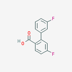 4-fluoro-2-(3-fluorophenyl)benzoic Acid molecular structure