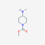 Methyl 4-(methylamino)piperidine-1-carboxylate molecular structure