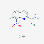 7-Methyl-8-nitroquinoline-2-carboximidamide hydrochloride molecular structure