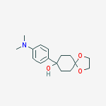 1,4-Dioxaspiro[4.5]decan-8-ol, 8-[4-(dimethylamino)phenyl]- molecular structure