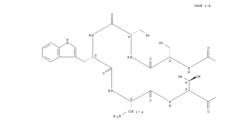 Somatostatin-14(Petromyzon marinus) molecular structure