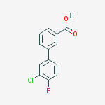 3-(3-chloro-4-fluorophenyl)benzoic Acid molecular structure