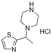 1-(1-Thiazol-2-yl-ethyl)-piperazine hydrochloride, 98+% C9H16ClN3S, MW: 233.76 molecular structure