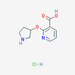 2-(Pyrrolidin-3-yloxy)nicotinic acid hydrochloride