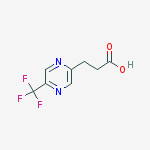 3-[5-(trifluoromethyl)pyrazin-2-yl]propanoic Acid molecular structure