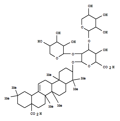 28-Noroleanane,b-D-glucopyranosiduronic acidderiv. molecular structure