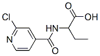 Butanoic  acid,  2-[[(2-chloro-4-pyridinyl)carbonyl]amino]- molecular structure