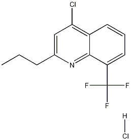 4-Chloro-2-propyl-8-trifluoromethylquinoline hydrochloride molecular structure
