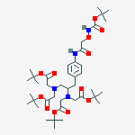4-(N-Boc-aminoxyacetamido)benzyl Ethylenediaminetetraacetic Acid,Tetra(t-butyl) Ester molecular structure