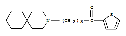 4-(3-azaspiro[5.5]undec-3-yl)-1-(thiophen-2-yl)butan-1-one molecular structure