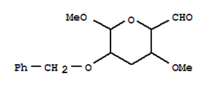 .beta.-D-ribo-Hexodialdo-1,5-pyranoside, methyl 3-deoxy-4-O-methyl-2-O-(phenylmethyl)-