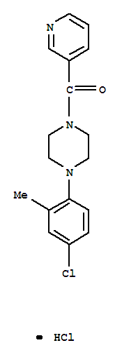 1-(4-chloro-2-methylphenyl)-4-(pyridin-3-ylcarbonyl)piperazine hydrochloride