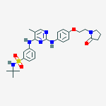 N-tert-butyl-3-[[5-methyl-2-[4-[2-(2-oxopyrrolidin-1-yl)ethoxy]anilino]pyrimidin-4-yl]amino]benzenesulfonamide
