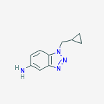 1-(CYCLOPROPYLMETHYL)-1H-1,2,3-BENZOTRIAZOL-5-AMINE molecular structure