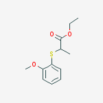 ETHYL 2-(2-METHOXYPHENYL)SULFANYLPROPANOATE, 97%