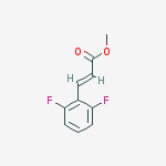 (E)-methyl 3-(2,6-difluorophenyl)acrylate molecular structure