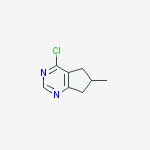 4-chloro-6-methyl-6,7-dihydro-5H-cyclopenta[d]pyrimidine molecular structure