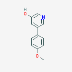 3-HYDROXY-5-(4-METHOXYPHENYL)PYRIDINE molecular structure