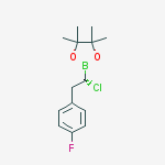 2-[(1s)-1-chloro-2-(4-fluorophenyl)ethyl]-4,4,5,5-tetramethyl-1,3,2-dioxaborolane molecular structure