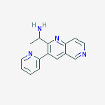 1-(3-(pyridin-2-yl)-1,6-naphthyridin-2-yl)ethanamine molecular structure