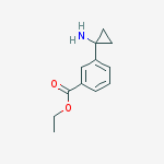 ethyl 3-(1-aminocyclopropyl)benzoate molecular structure