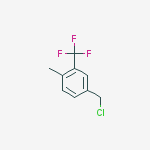 4-(chloromethyl)-1-methyl-2-(trifluoromethyl)benzene molecular structure