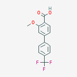 2-methoxy-4-[4-(trifluoromethyl)phenyl]benzoic Acid molecular structure