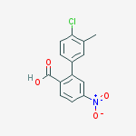2-(4-chloro-3-methylphenyl)-4-nitrobenzoic Acid molecular structure