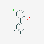 4-(5-chloro-2-methoxyphenyl)-2-methylphenol molecular structure