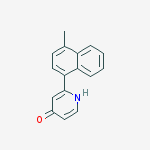 4-HYDROXY-2-(4-METHYLNAPHTHALENE-1-YL)PYRIDINE molecular structure