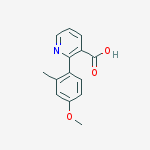 2-(4-methoxy-2-methylphenyl)pyridine-3-carboxylic Acid molecular structure