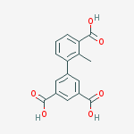 5-(3-carboxy-2-methylphenyl)benzene-1,3-dicarboxylic Acid molecular structure