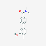 4-(3-hydroxy-4-methylphenyl)-n,n-dimethylbenzamide molecular structure